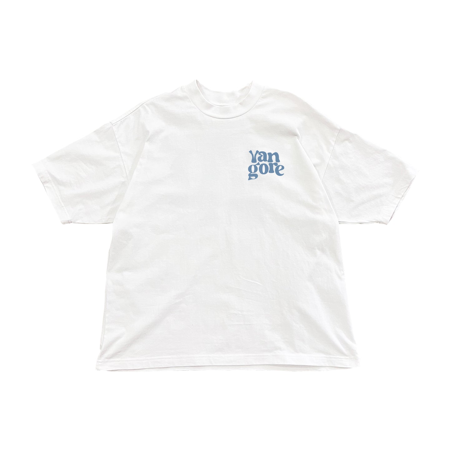 Hi Logo (White/Ocean) - Boxy Tee