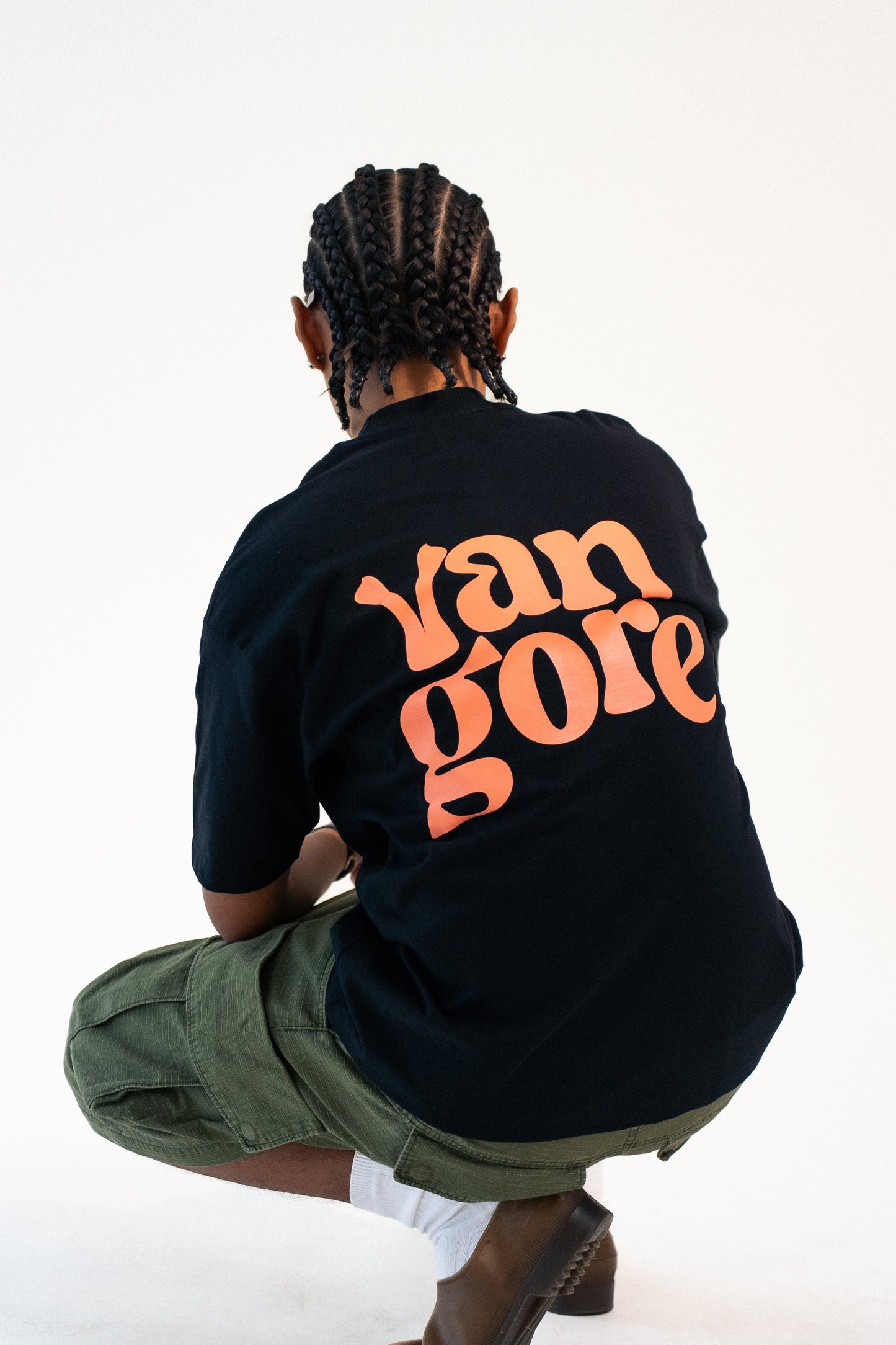 Hi Logo (White/Ocean) - Boxy Tee