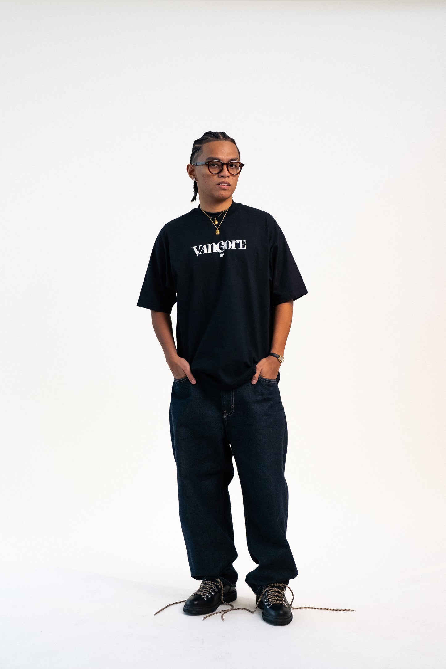 Core Logo (Black) - Boxy Tee
