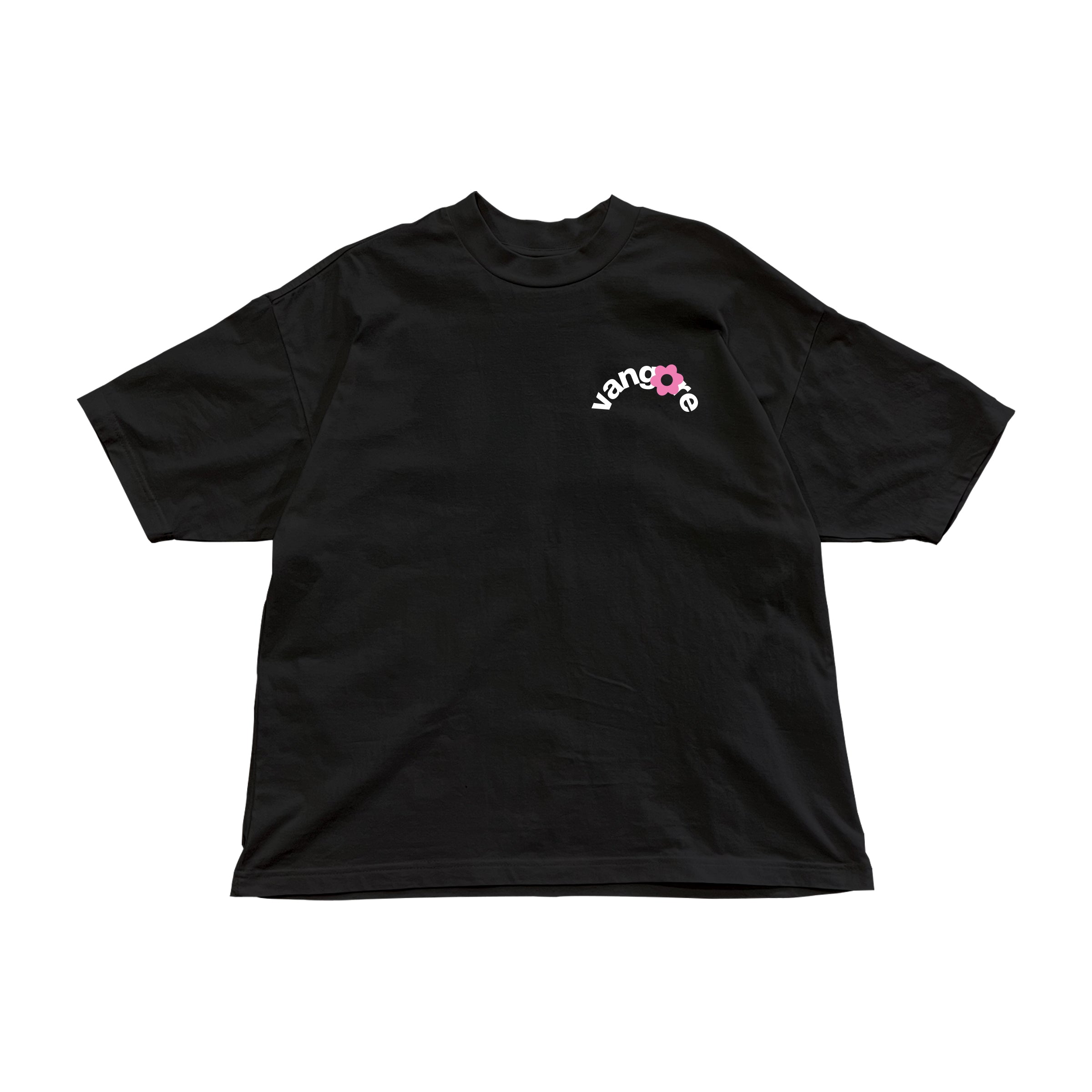 Flora (Black) - Boxy Tee – Van Gore