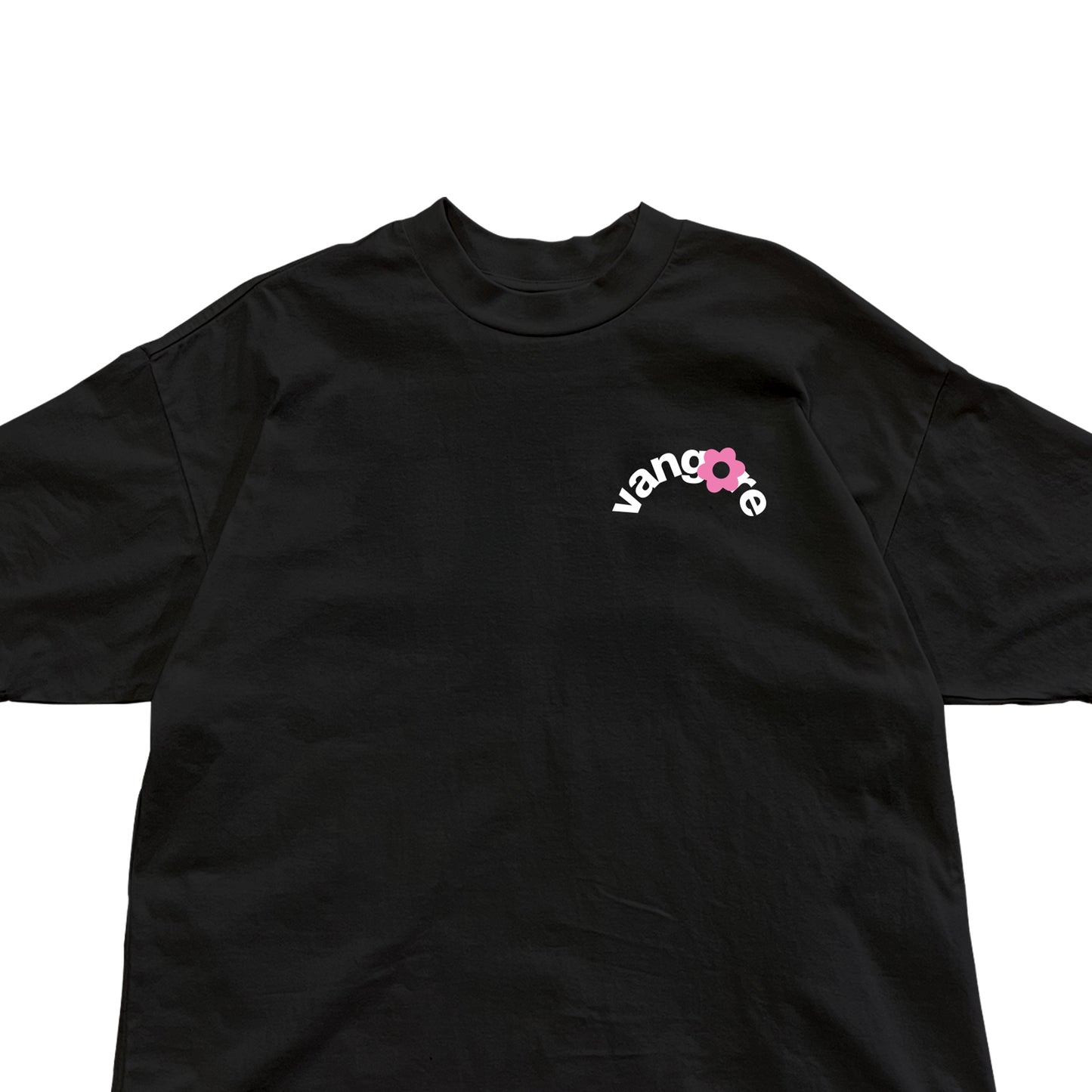 Flora (Black) - Boxy Tee