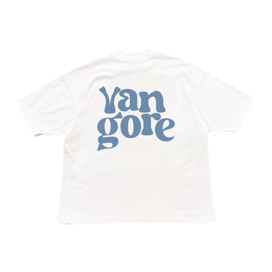 Hi Logo (White/Ocean) - Boxy Tee