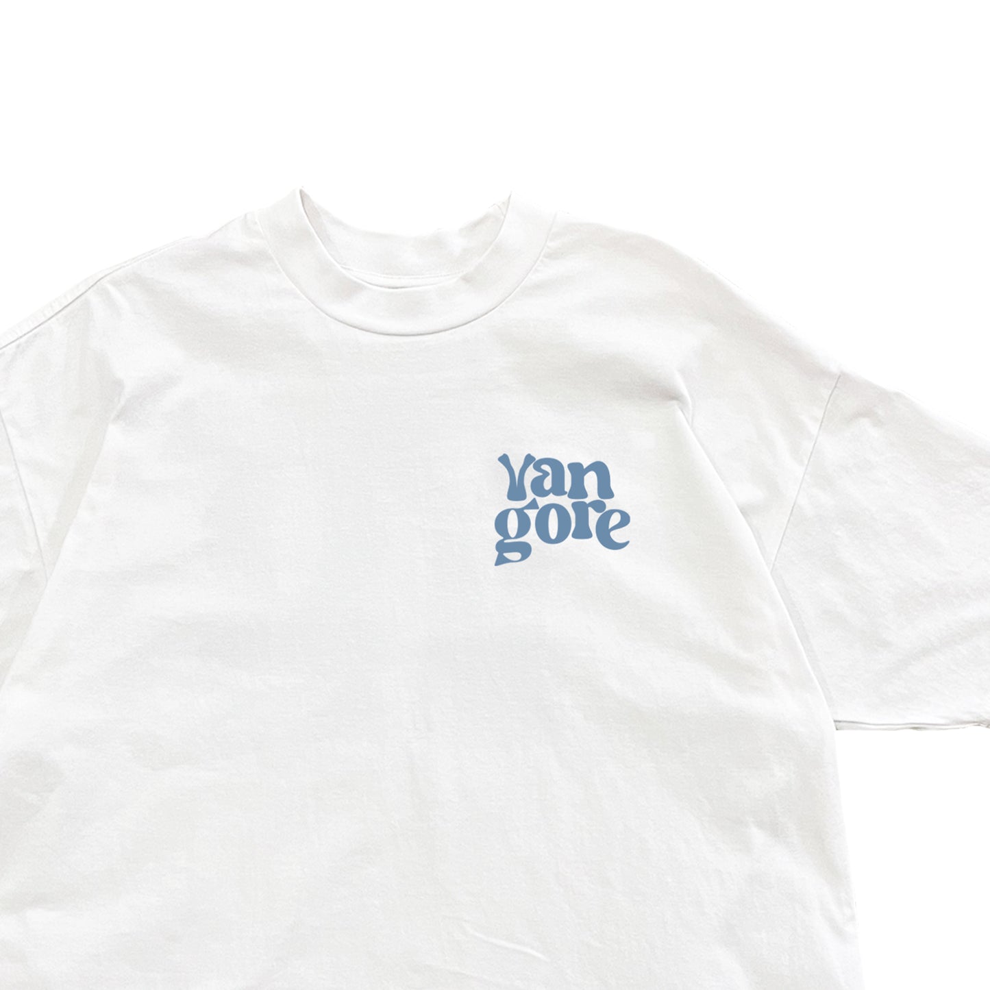 Hi Logo (White/Ocean) - Boxy Tee